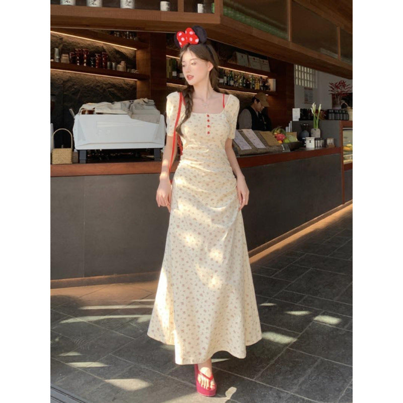 Plus Size Floral Waist Dress