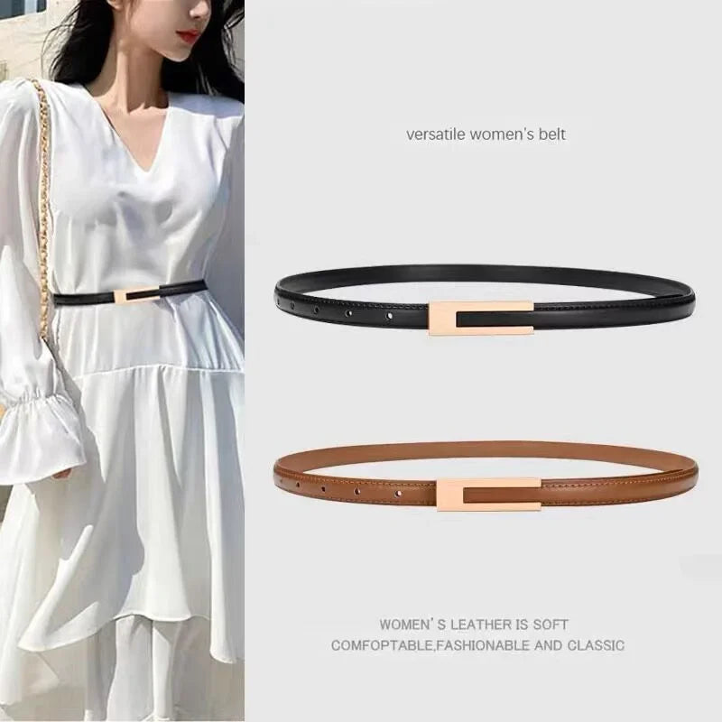 Classic Thin Retro Belt – Versatile Style for Any Outfit