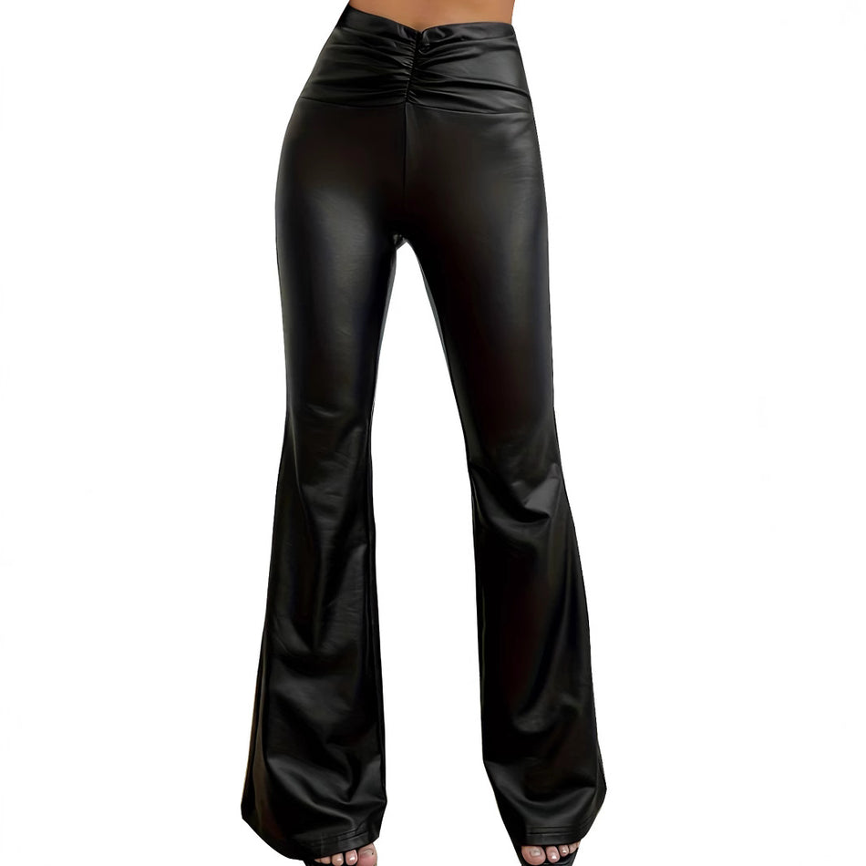 Women’s Black Faux Leather Pants