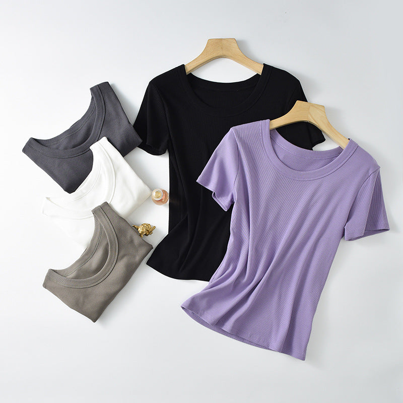 Women's Silk Wood Fiber T-Shirt – Slim Fit & Breathable