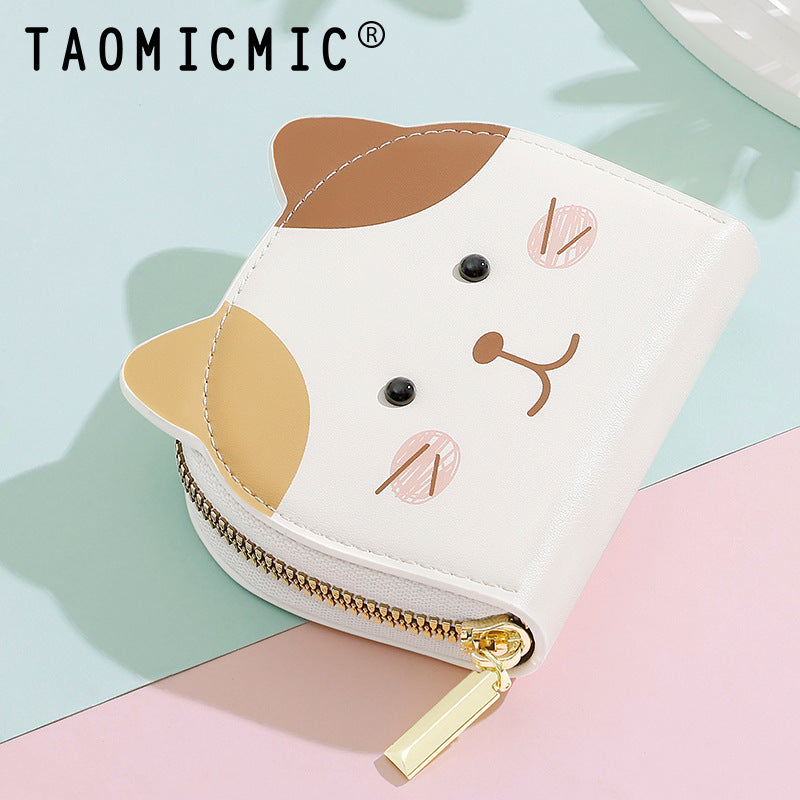 Cartoon Cat Girl Wallet – Cute & Fresh Organizer
