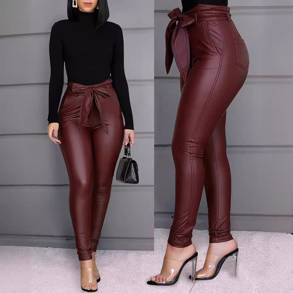 Women’s PU Leather Pants