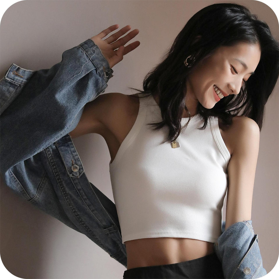 Black Threaded Camisole for Women – Sleek & Trendy Layering