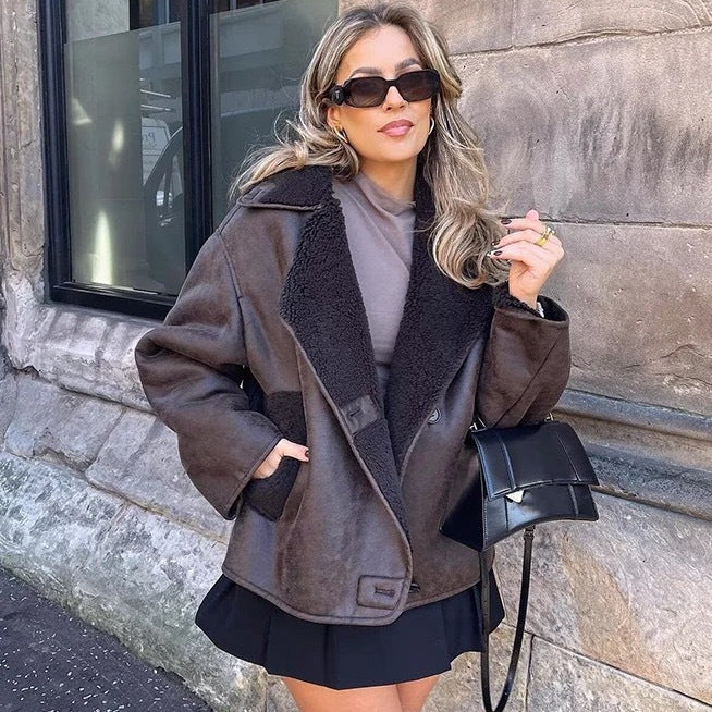 Winter Loose Fur Warm All-In-One Jacket