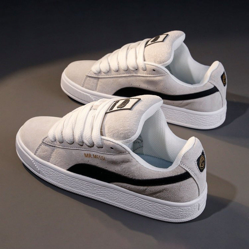 Trendy Soft Leather Low-Top Sneakers – Women’s Casual Shoes