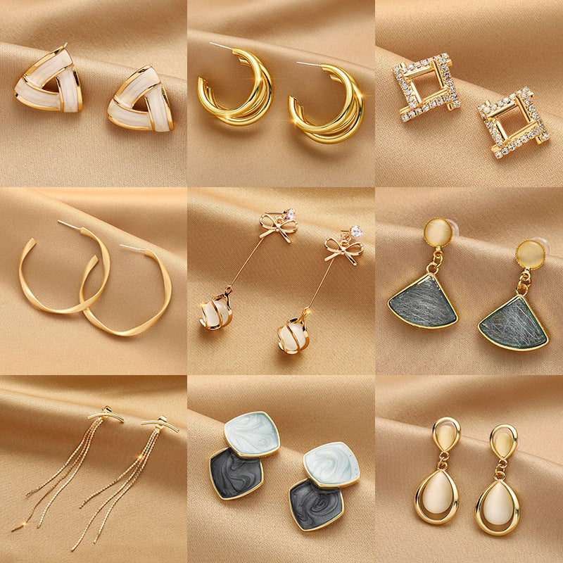 Korean High-End Pearl Silver Earrings