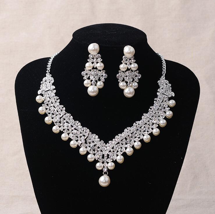 Bride Necklace & Earrings Two-Piece Set