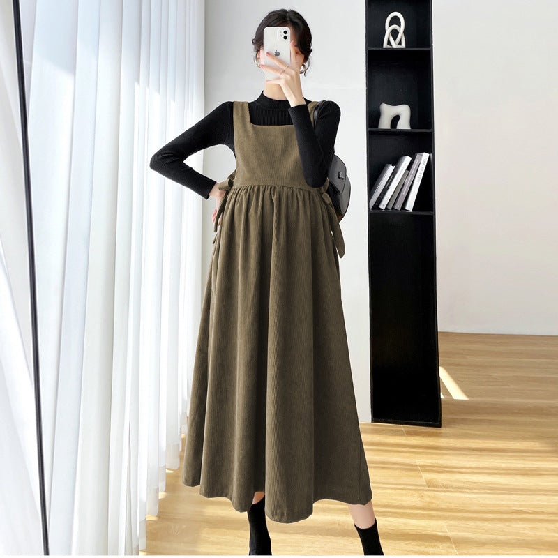 Winter Korean-Style Maternity Two-Piece